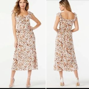 Sofia Jeans by Sofia Vergara XL Boho Ruffle Sweetheart
Midi Dress